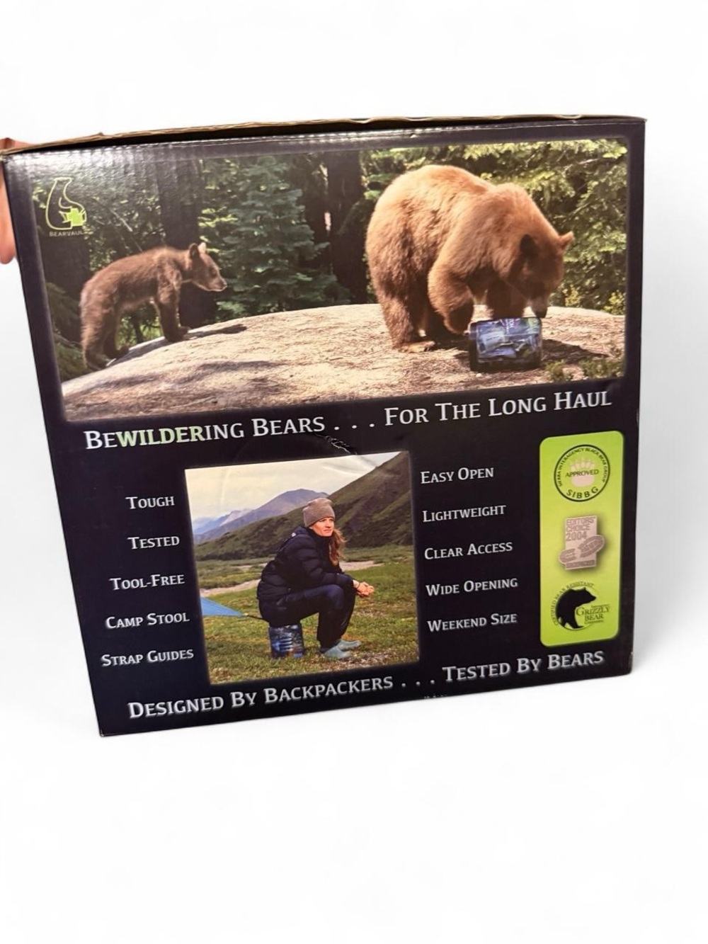 Bewildering Bears Bear-Resistant Food Canister - Brown